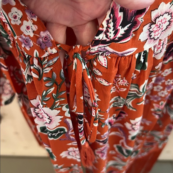 Kimono Floral Orange - Picture 5 of 7